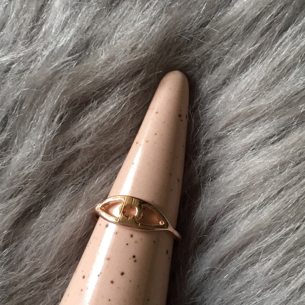 🧿 Rose Gold evil eye midi ring 🧿 NWT size 6 - Picture 3 of 7